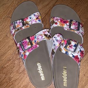 Madden “Birkenstocks” in floral print